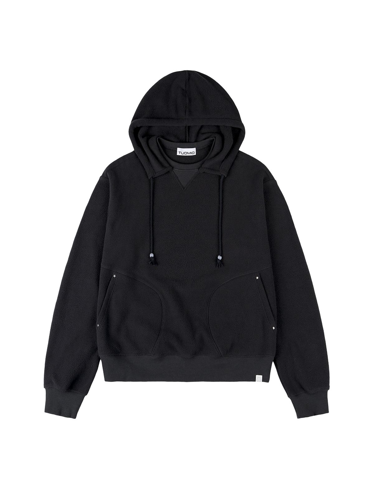 뚜오미오(TUOMIO) OVERSIZED FLEECE HOODIE [CHARCOAL]