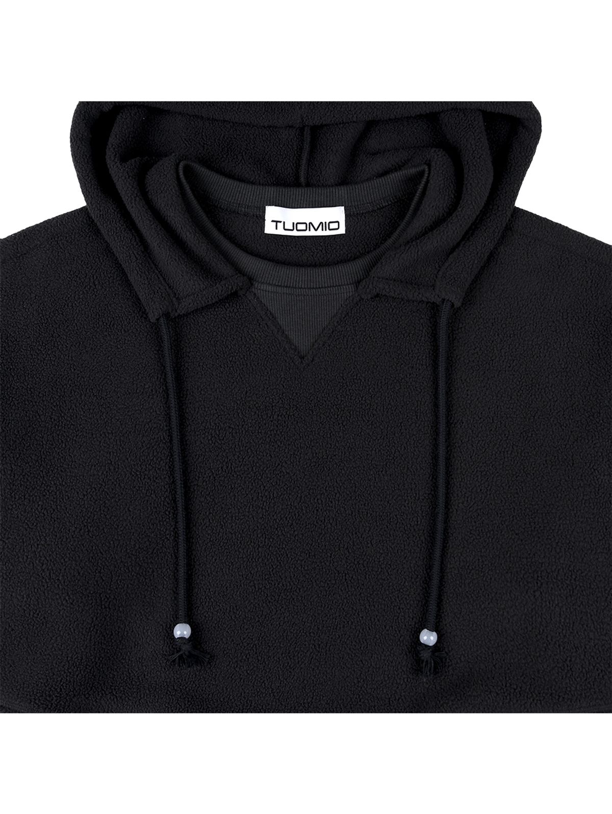 뚜오미오(TUOMIO) OVERSIZED FLEECE HOODIE [CHARCOAL]
