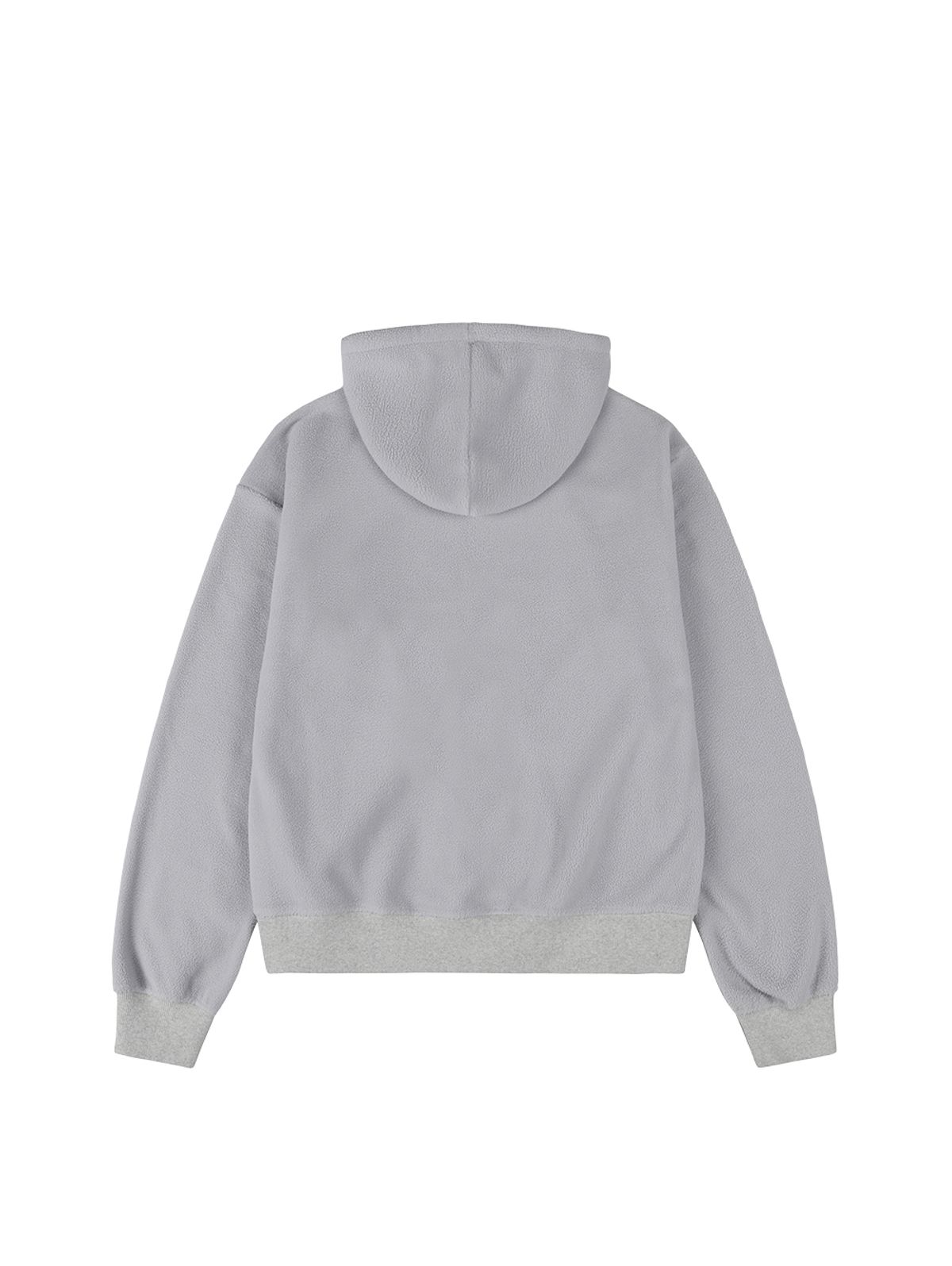 뚜오미오(TUOMIO) OVERSIZED FLEECE HOODIE [LIGHT GREY]