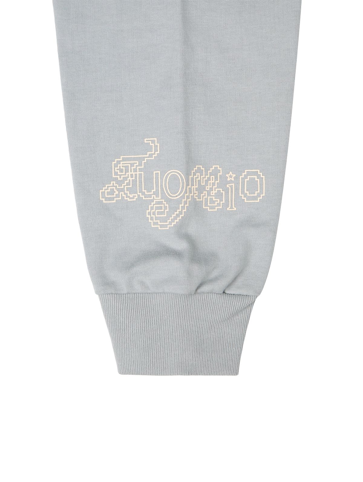 뚜오미오(TUOMIO) STAR STUD LAYERED LONG SLEEVES [LIGHT GREY]
