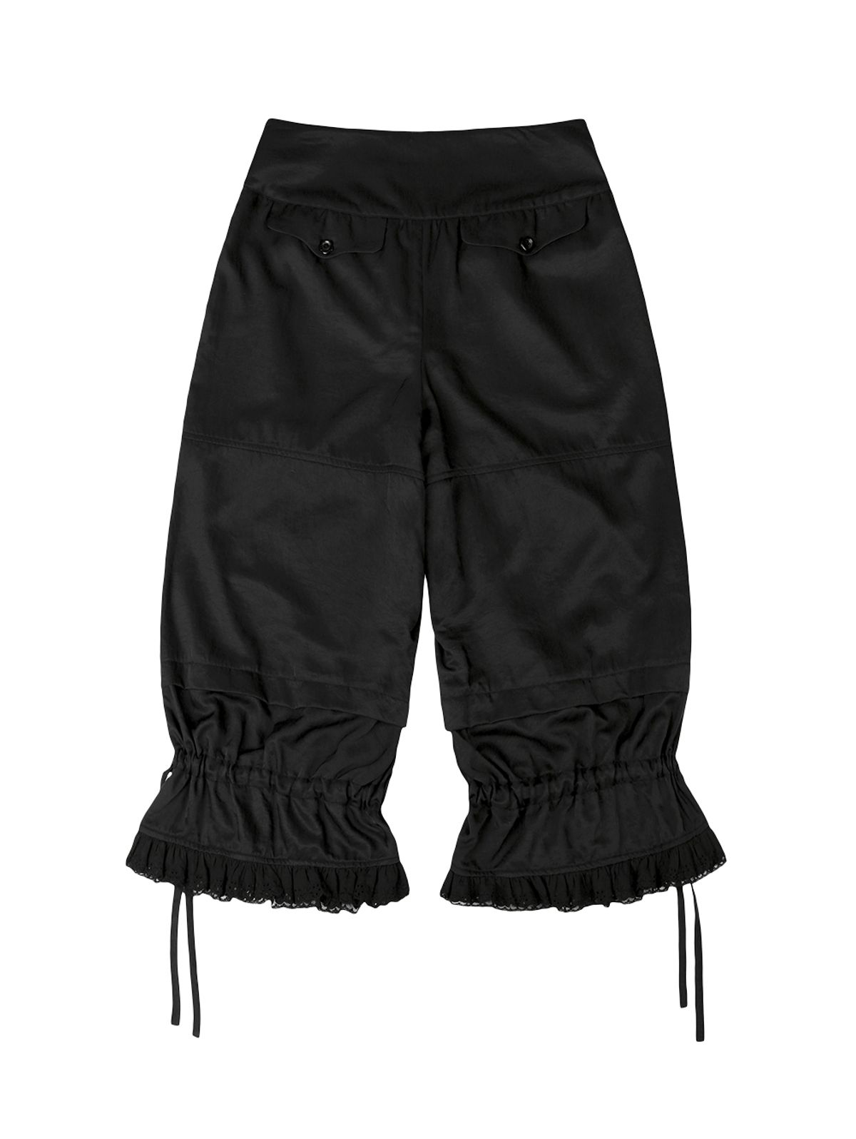 뚜오미오(TUOMIO) RIBBON MIDI PANTS [BLACK]