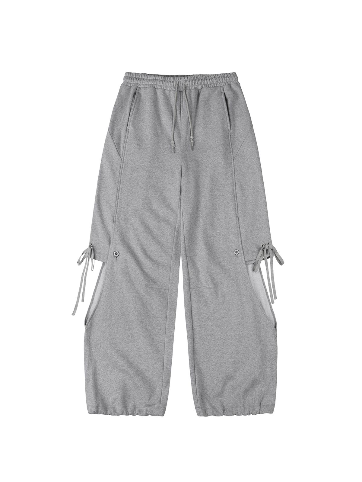 뚜오미오(TUOMIO) DOUBLE LAYERED SWEATPANTS [HEATHER GREY]