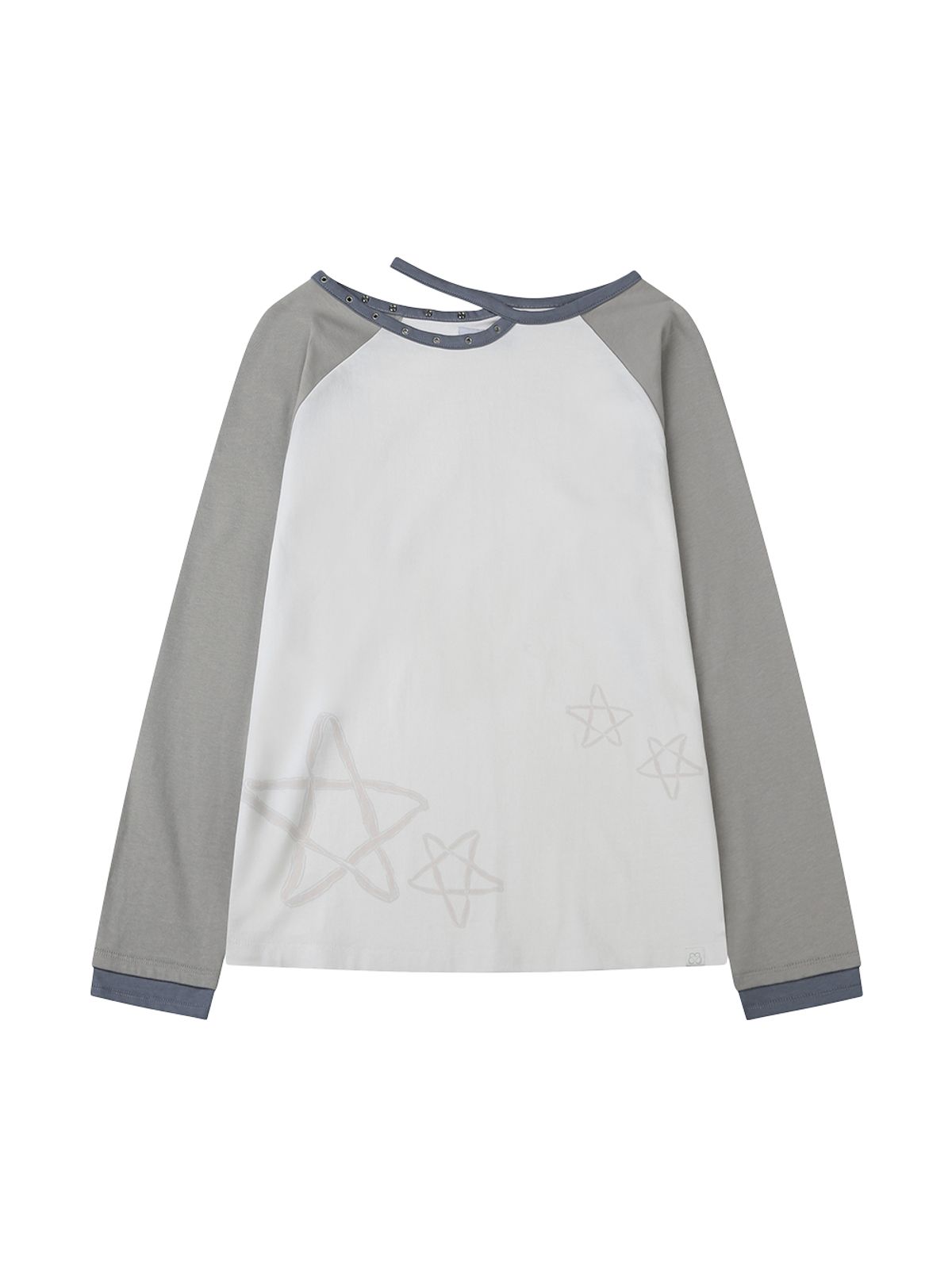 뚜오미오(TUOMIO) CUT-OUT STAR LONG SLEEVES [WHITE]