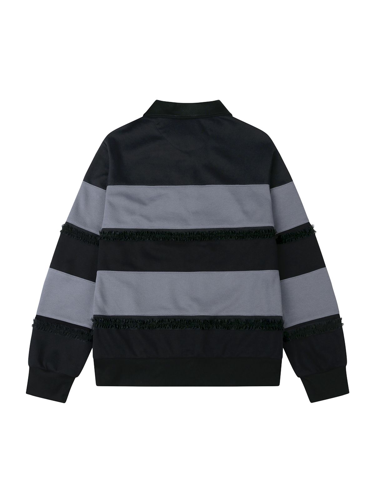 뚜오미오(TUOMIO) RUFFLE POLO TOP [DUSTY  BLUE]