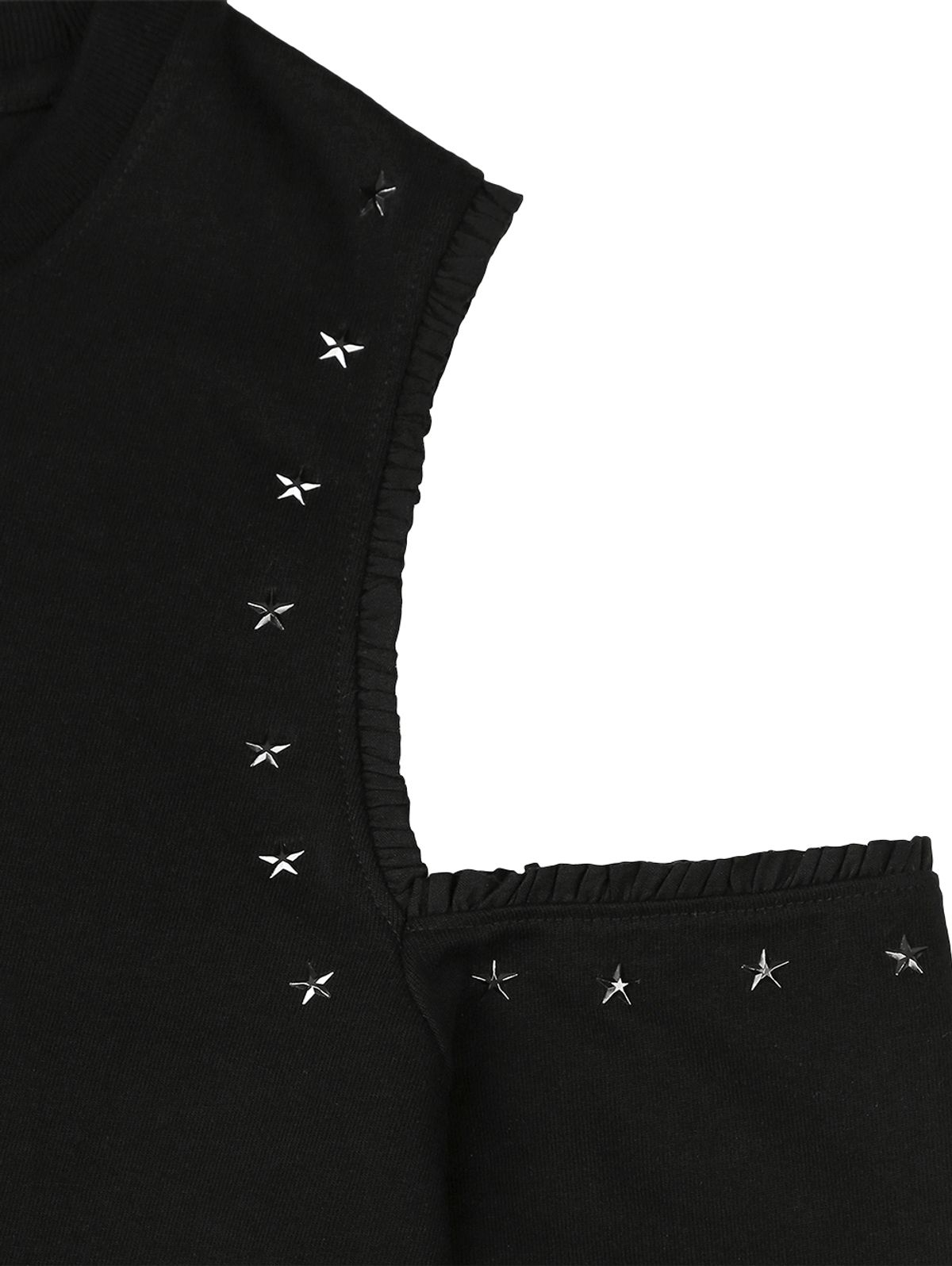 뚜오미오(TUOMIO) CUT-OUT LACE LONG SLEEVES [BLACK]