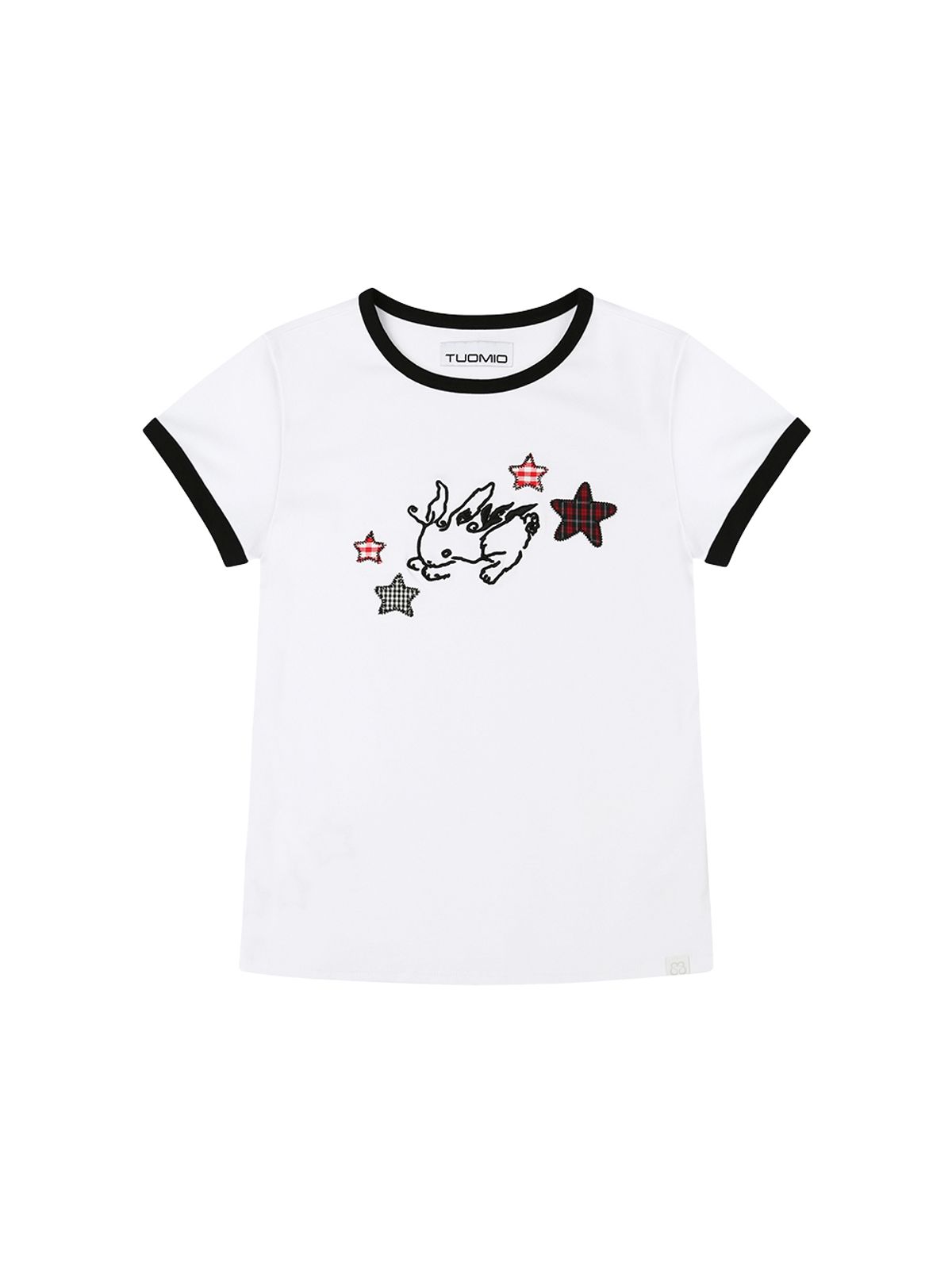 뚜오미오(TUOMIO) STAR BUNNY RINGER T-SHIRT [WHITE]