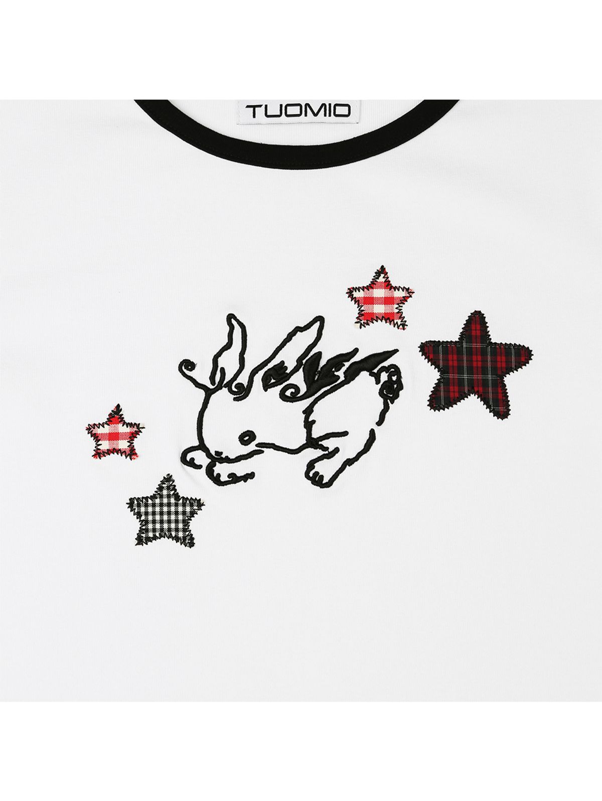 뚜오미오(TUOMIO) STAR BUNNY RINGER T-SHIRT [WHITE]