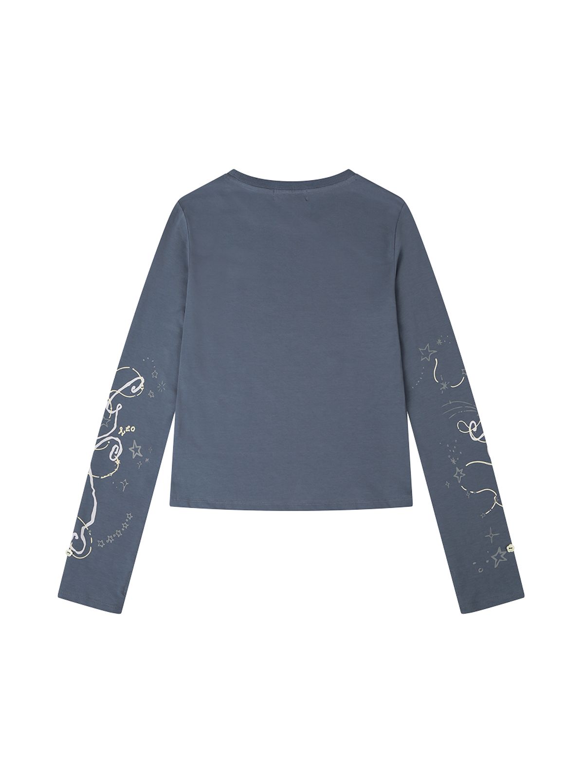 뚜오미오(TUOMIO) DRAWING LONG SLEEVES [DUSTY BLUE]