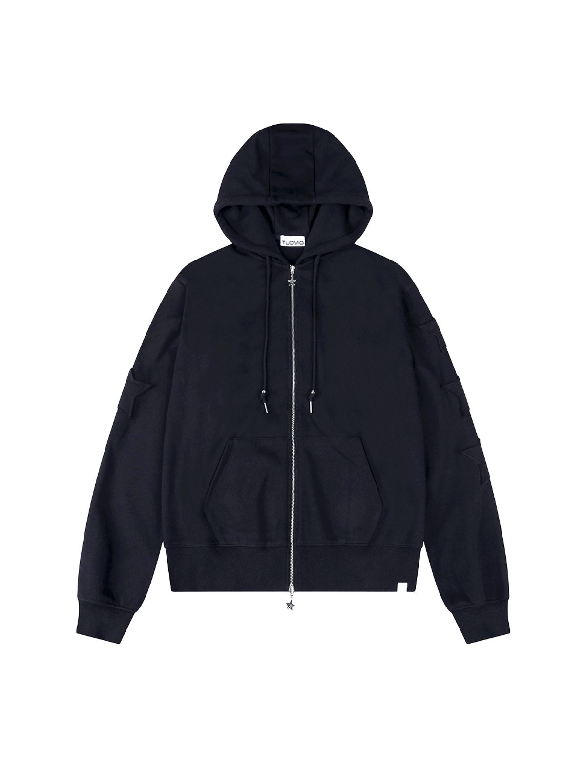뚜오미오(TUOMIO) STAR PATCH HOOD ZIP-UP [NAVY]