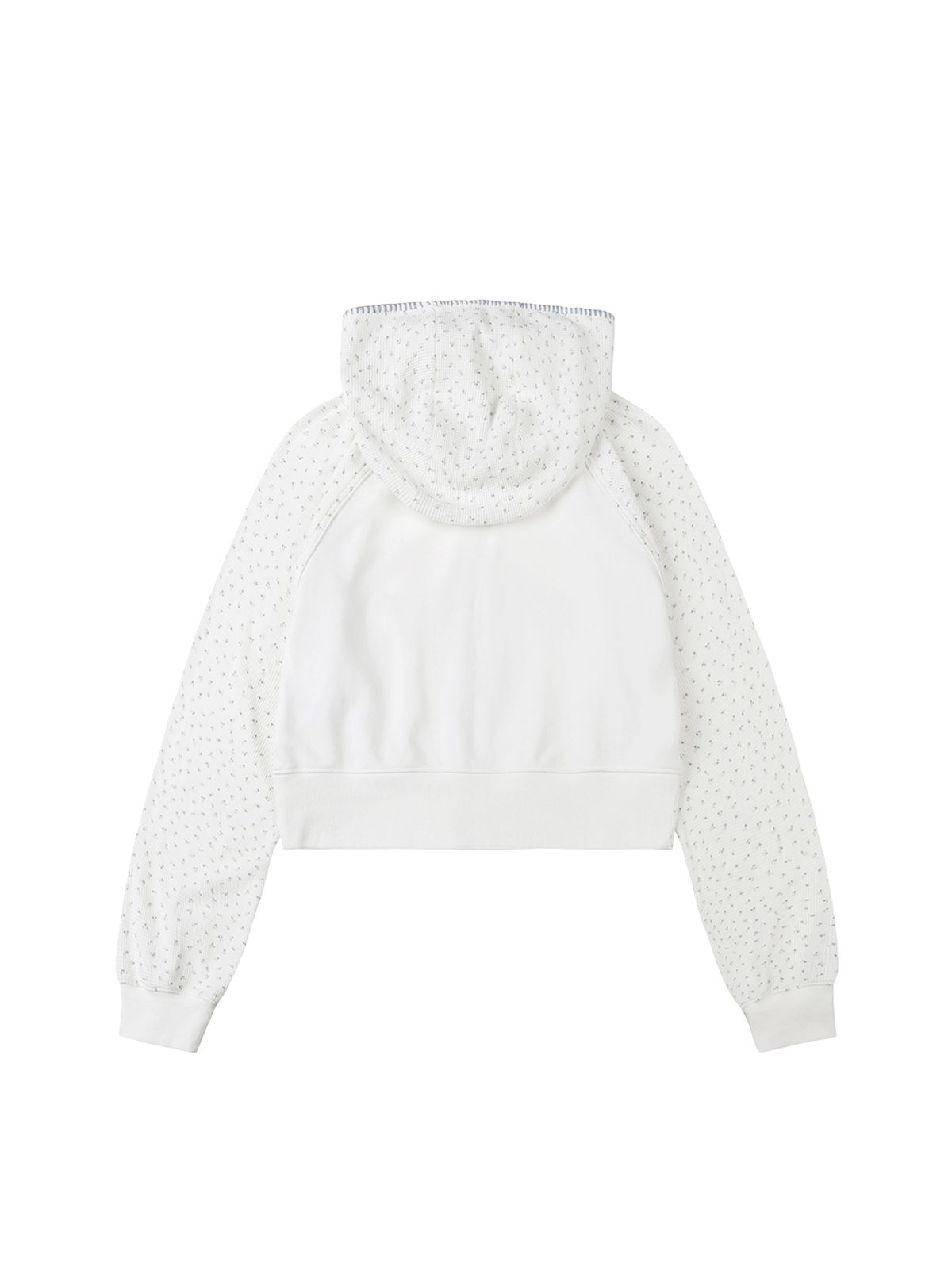 뚜오미오(TUOMIO) FLOWER WAFFLE HOOD ZIP-UP [IVORY]