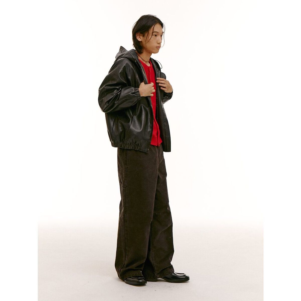 샌드 사운드(SAND SOUND) (UNISEX) 워싱 카치온 밴딩 벌룬 팬츠  브라운