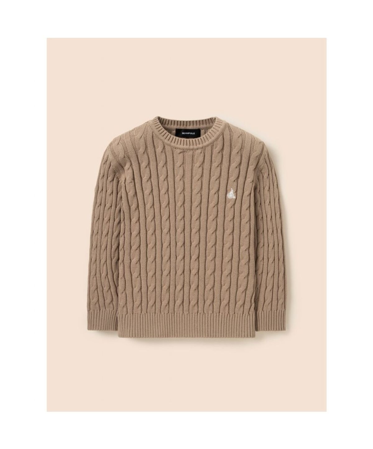 빈폴 키즈(BEANPOLE KIDS) [Essential] 면 케이블 풀오버 니트  베이지 (BI5851UE1A) (BI5851UE1A) (BI5851UE1A)
