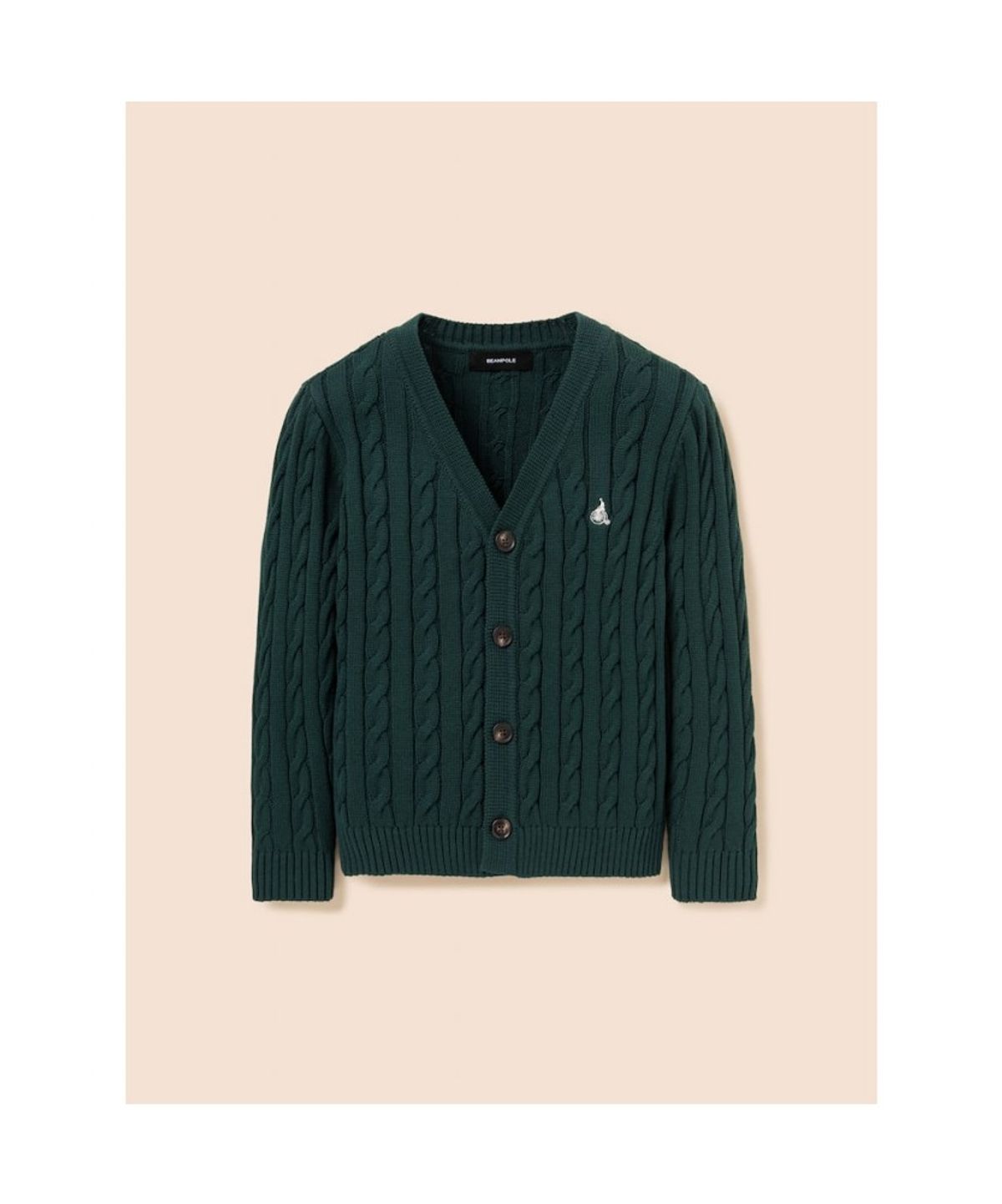 빈폴 키즈(BEANPOLE KIDS) [Essential] 면 케이블 카디건  그린 (BI585AUE1M) (BI585AUE1M)