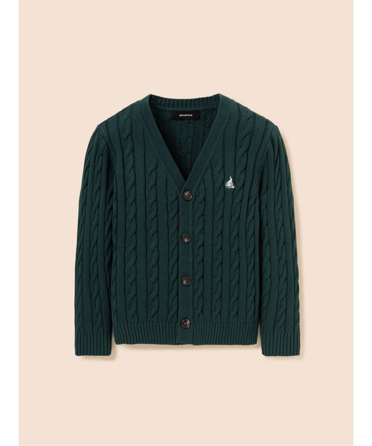 빈폴 키즈(BEANPOLE KIDS) [Essential] 면 케이블 카디건  그린 (BI585AUE1M) (BI585AUE1M)