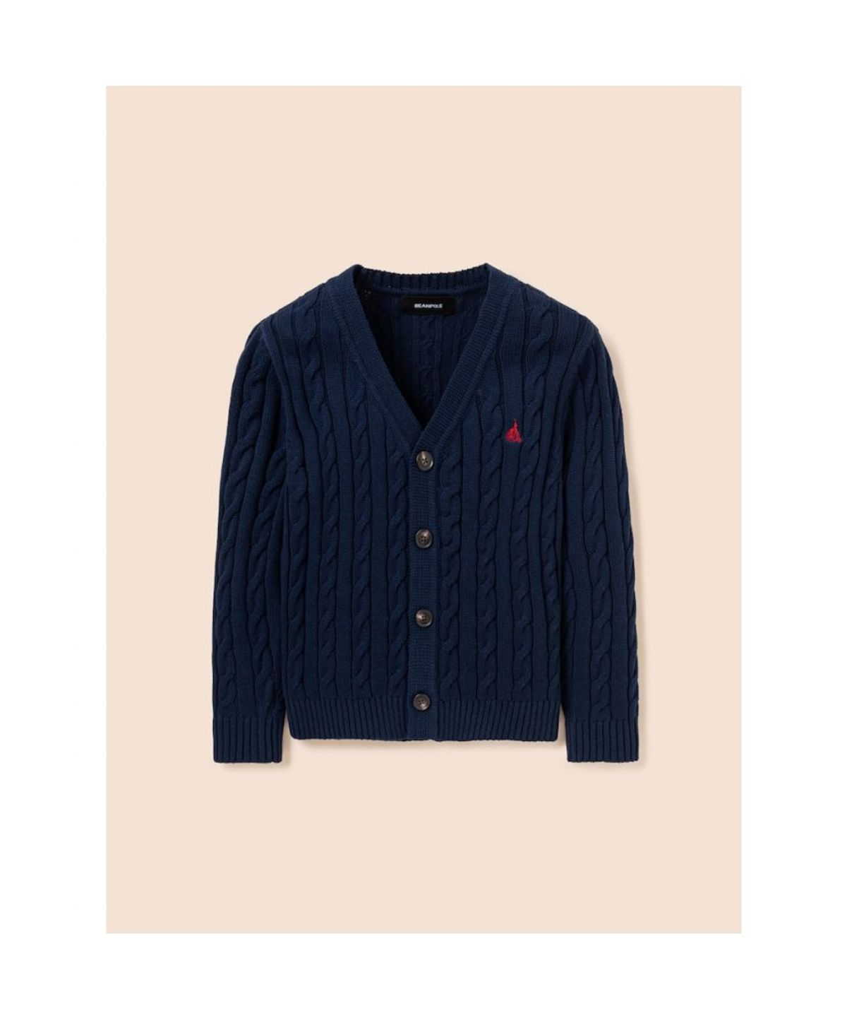 빈폴 키즈(BEANPOLE KIDS) [Essential] 면 케이블 카디건  네이비 (BI585AUE1R) (BI585AUE1R) (BI585AUE1R)