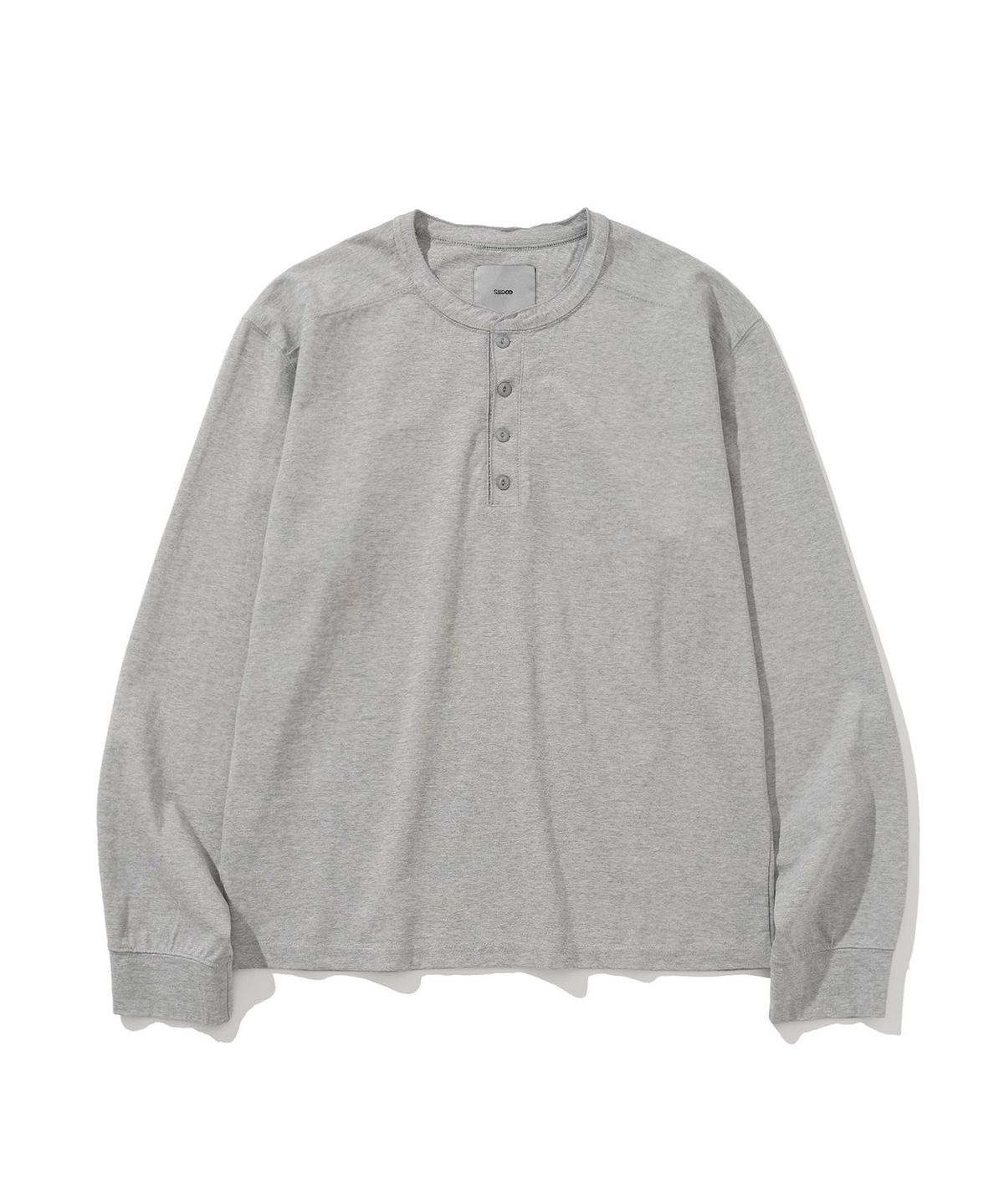 시도(SIIIIDO) ARMOR GOAT HENRYNECK LONGSLEEVE(MELANGE GREY)