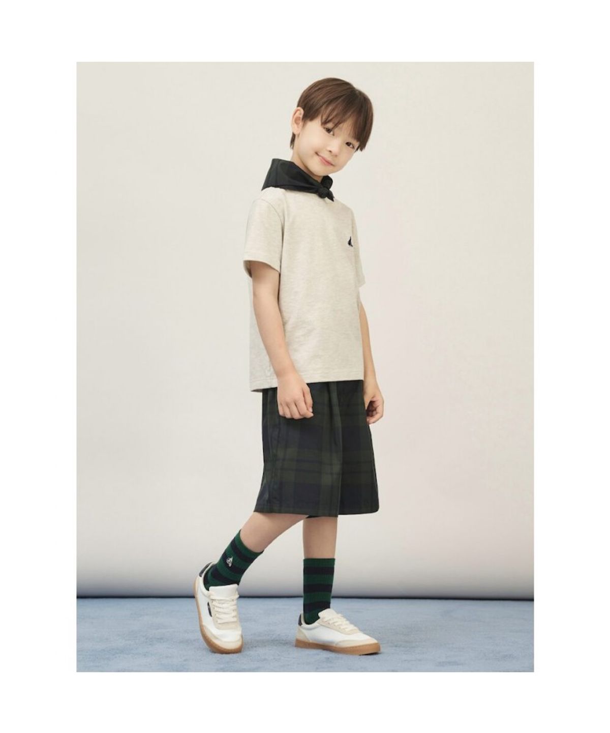 빈폴 키즈(BEANPOLE KIDS) 체크 버뮤다 반바지  그린 (BI5825U02M) (BI5825U02M) (BI5825U02M) (BI5825U02M)