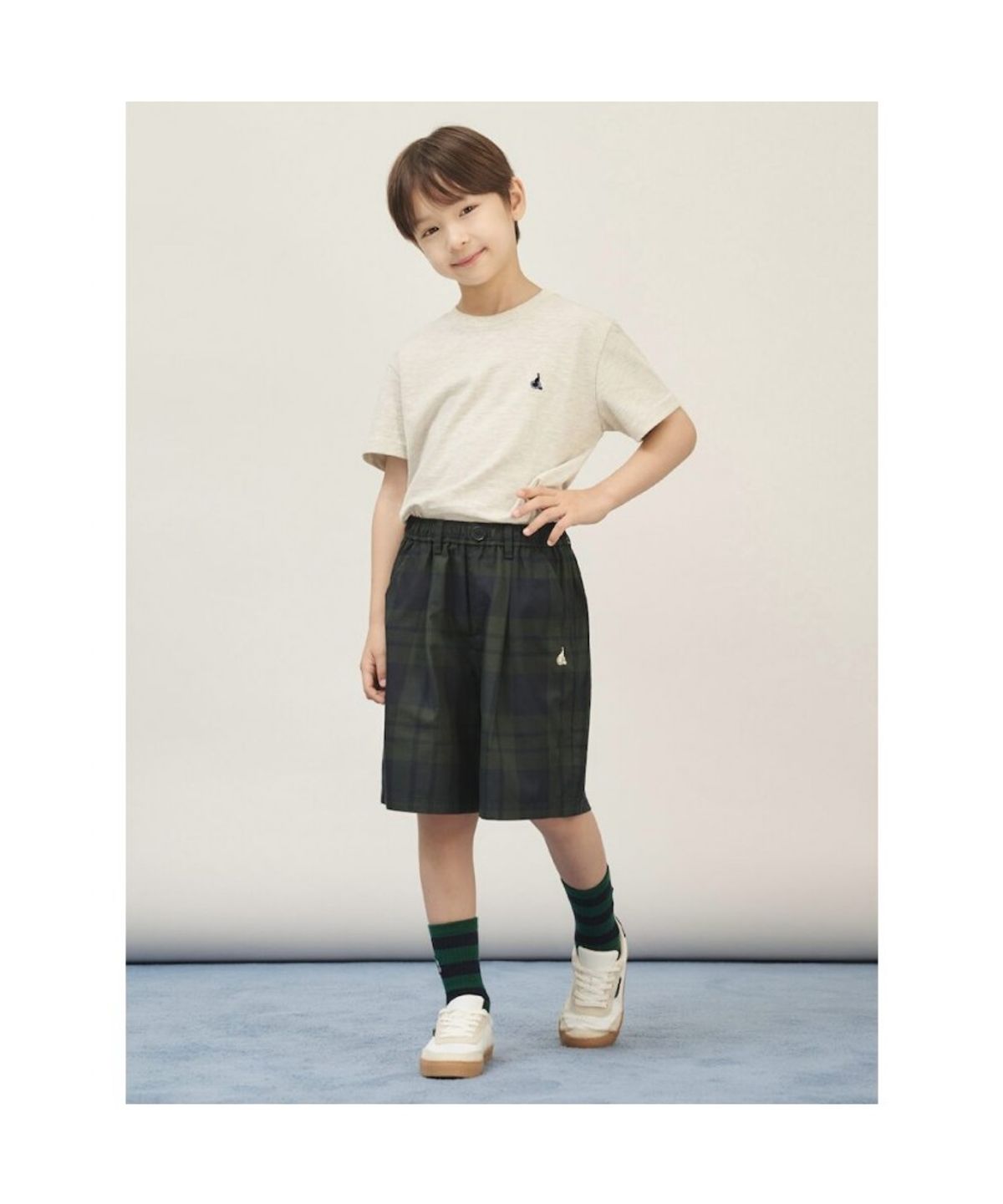 빈폴 키즈(BEANPOLE KIDS) 체크 버뮤다 반바지  그린 (BI5825U02M) (BI5825U02M) (BI5825U02M) (BI5825U02M)