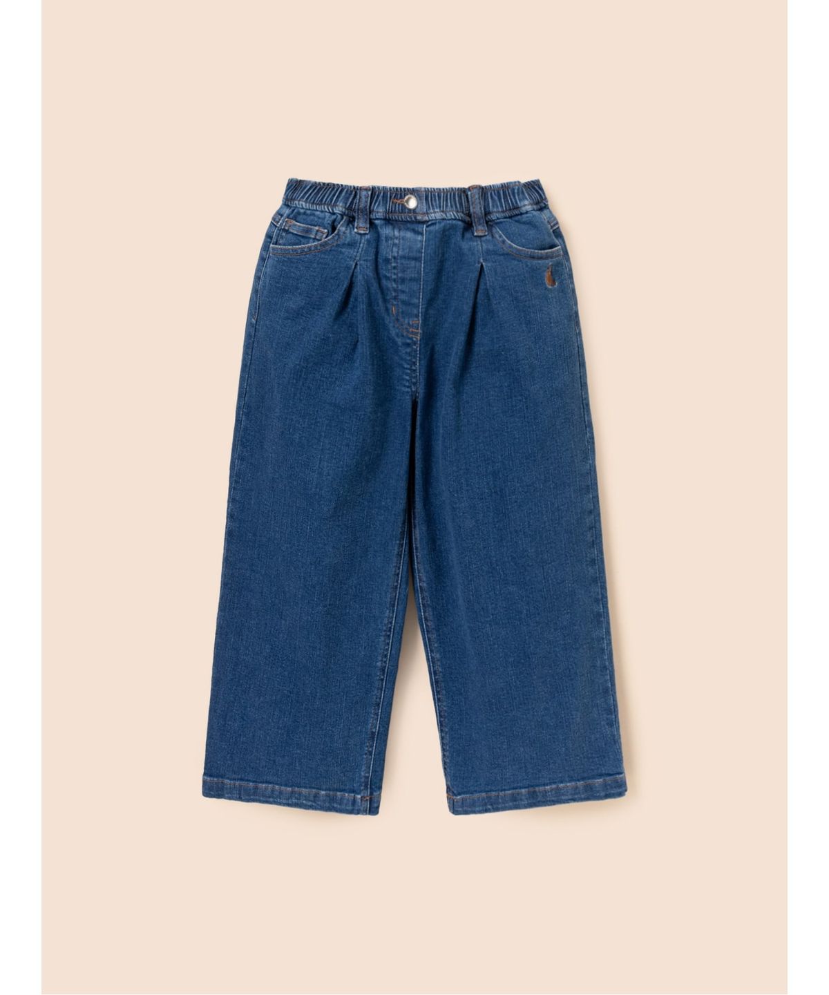 빈폴 키즈(BEANPOLE KIDS) [DENIM] 여아 세미 와이드 데님 팬츠  블루 (BI5821G01P) (BI5821G01P) (BI5821G01P)