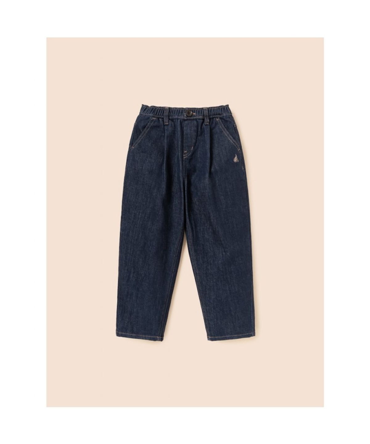 빈폴 키즈(BEANPOLE KIDS) [DENIM] 로데님 배기핏 팬츠  네이비 (BI5821U01R) (BI5821U01R)