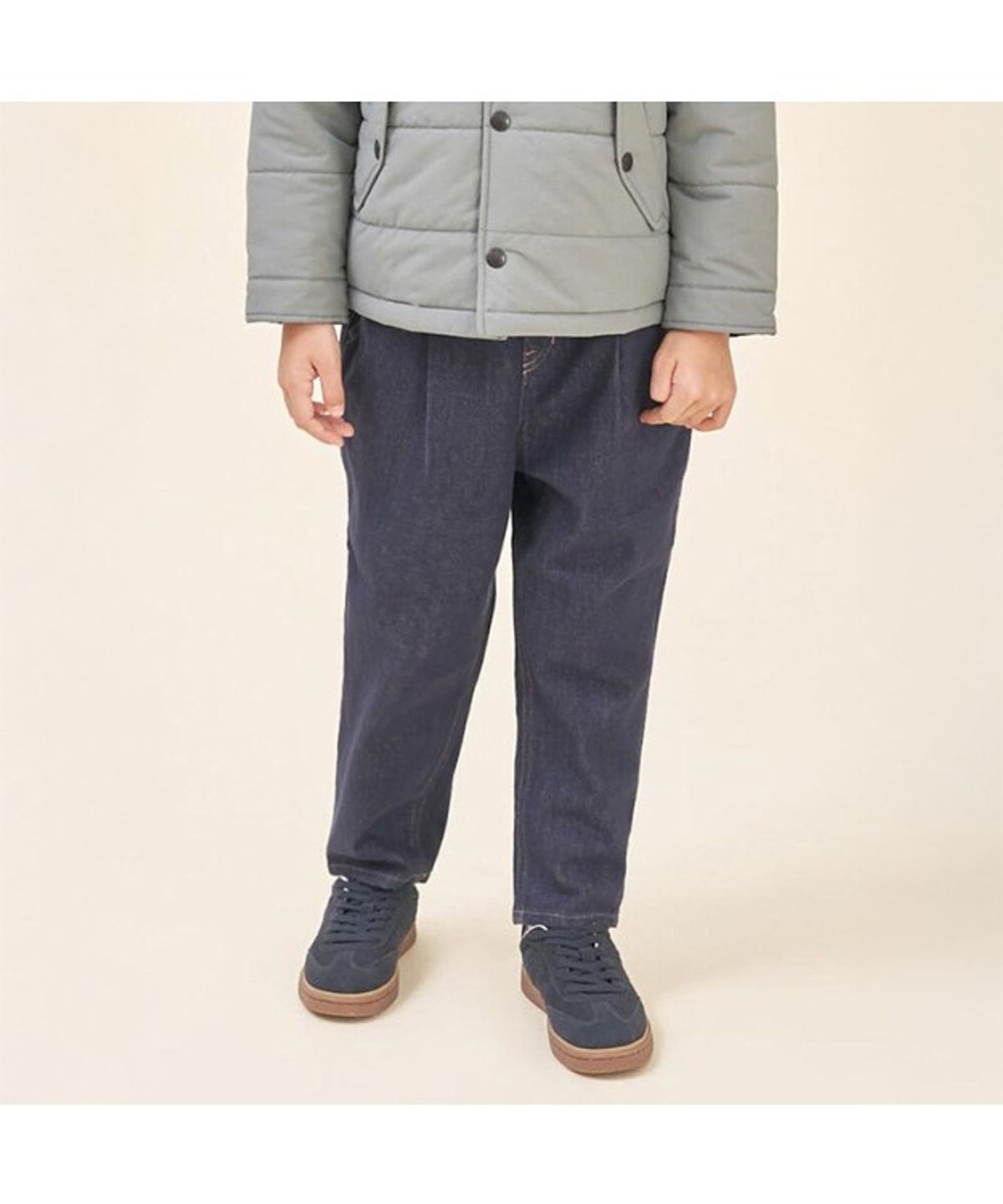 빈폴 키즈(BEANPOLE KIDS) [DENIM] 로데님 배기핏 팬츠  네이비 (BI5821U01R) (BI5821U01R)