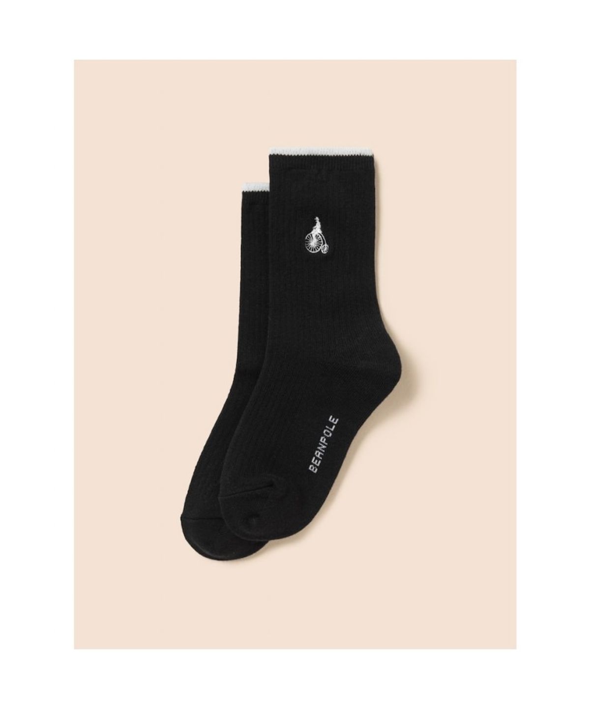 빈폴 키즈(BEANPOLE KIDS) 골지 양말 2족 세트  블랙 (BI58KTU015) (BI58KTU015)