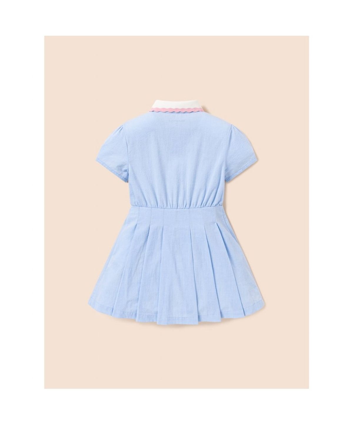 빈폴 키즈(BEANPOLE KIDS) 샴브레이 시어서커 반소매 원피스  스카이 블루 (BI5771G02Q) (BI5771G02Q) (BI5771G02Q)