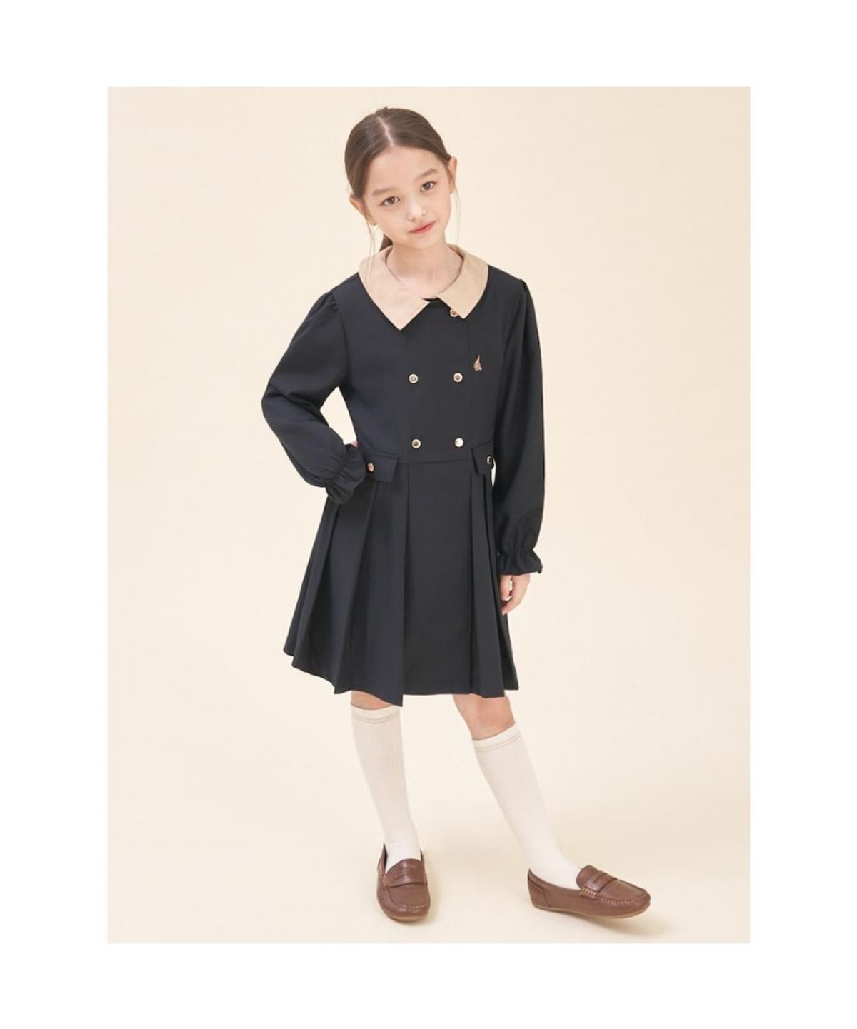 빈폴 키즈(BEANPOLE KIDS) 2WAY 원피스형 트렌치 코트  블랙 (BI5871G025) (BI5871G025)