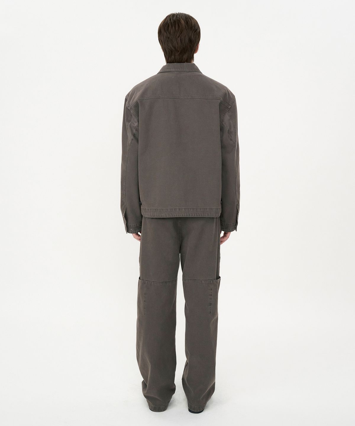 인사일런스(INSILENCE) 가먼트다이드 바텍 자켓 WORN GREY