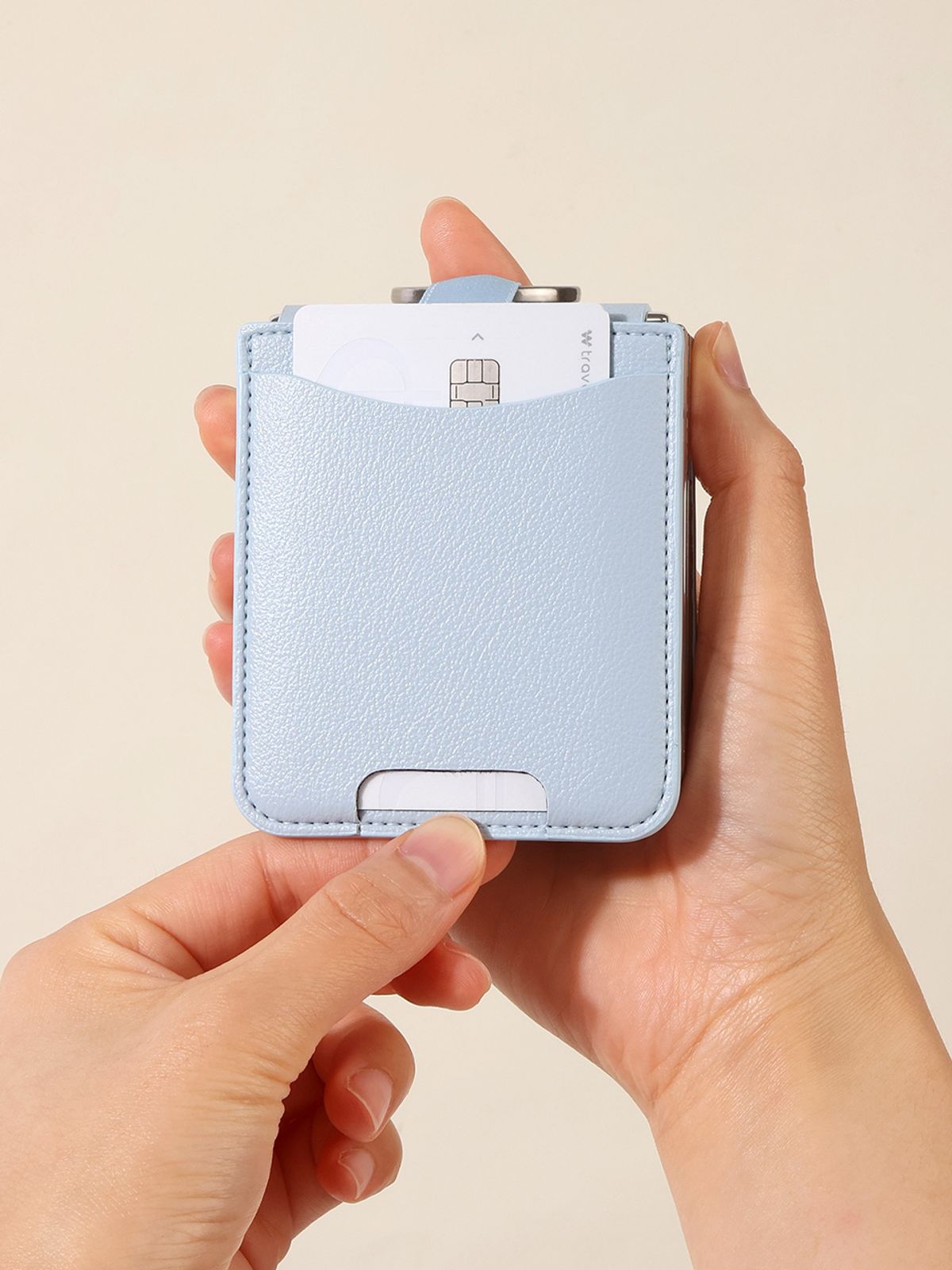 디자인스킨(DESIGNSKIN) 갤럭시Z플립7 링 그립 포켓 케이스 ver.2_레더