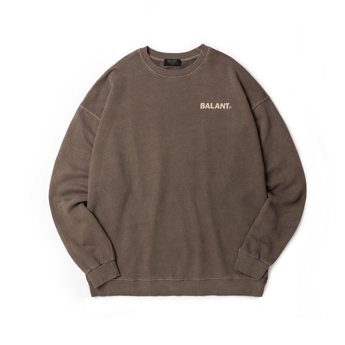 발란트(BALANT) 피그먼트 호프 앤드 패션 스웨이트셔츠 - 브라운