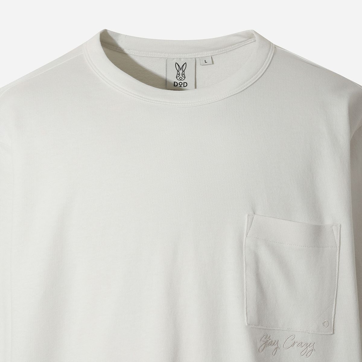 디오디(DOD) 에센셜 포켓 롱 티셔츠(OFF WHITE 2)