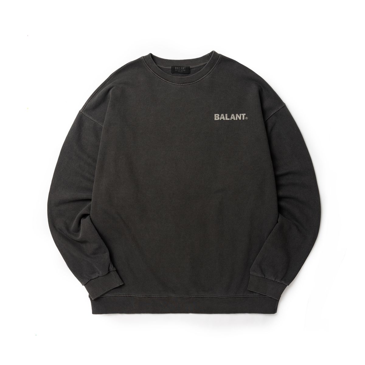 발란트(BALANT) 피그먼트 호프 앤드 패션 스웨이트셔츠 - 다크그레이