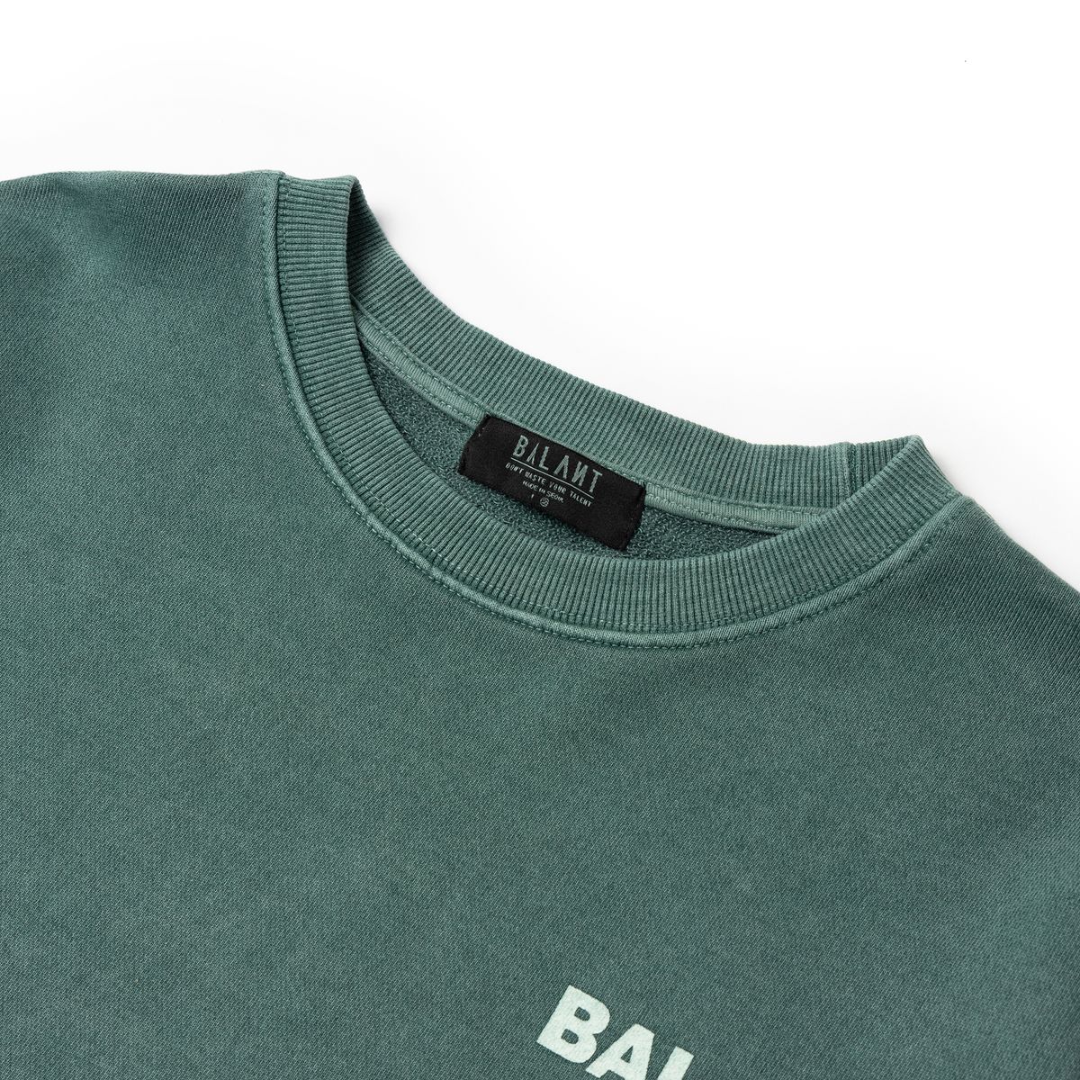 발란트(BALANT) 피그먼트 호프 앤드 패션 스웨이트셔츠 - 그린