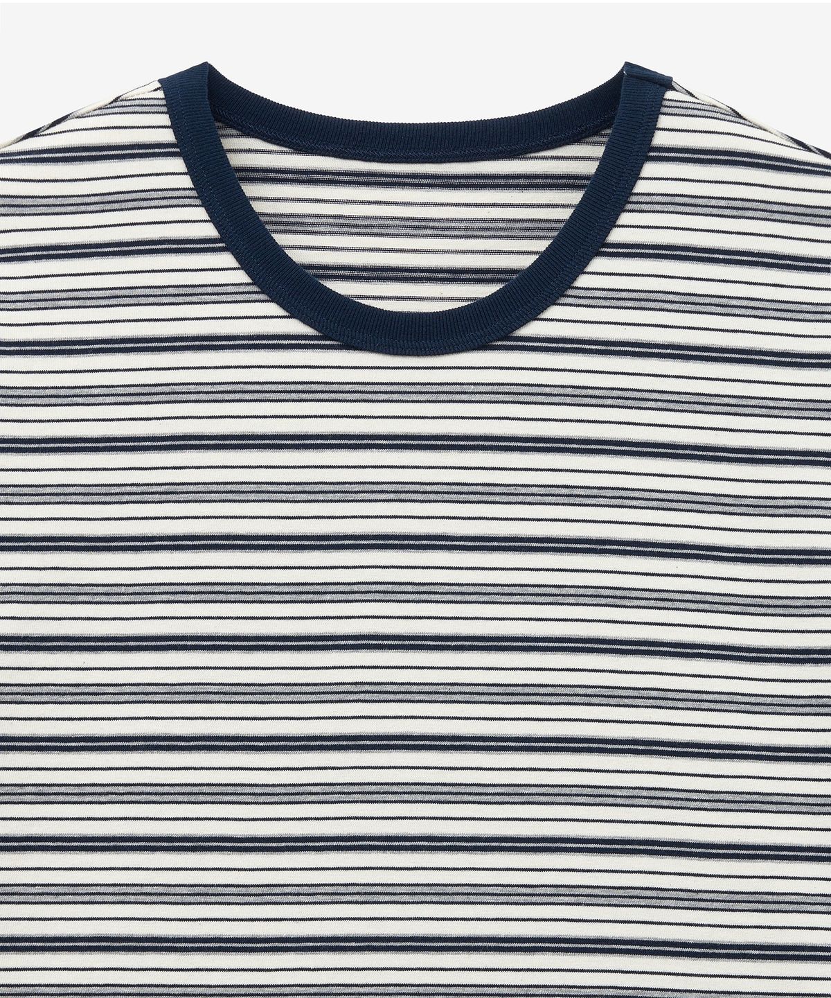 티엔지티(TNGT) Multi Stripe Long Sleeve T-Shirts (Navy) TNTS5F101N2