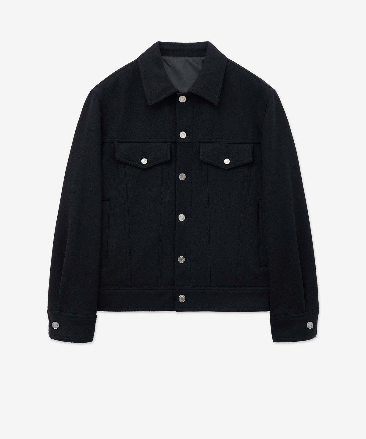 티엔지티(TNGT) Wool Trucker Jacket (Black) TNJU5F103BK