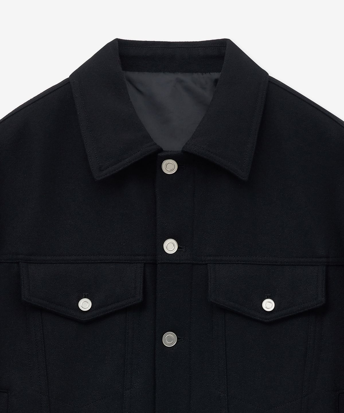 티엔지티(TNGT) Wool Trucker Jacket (Black) TNJU5F103BK