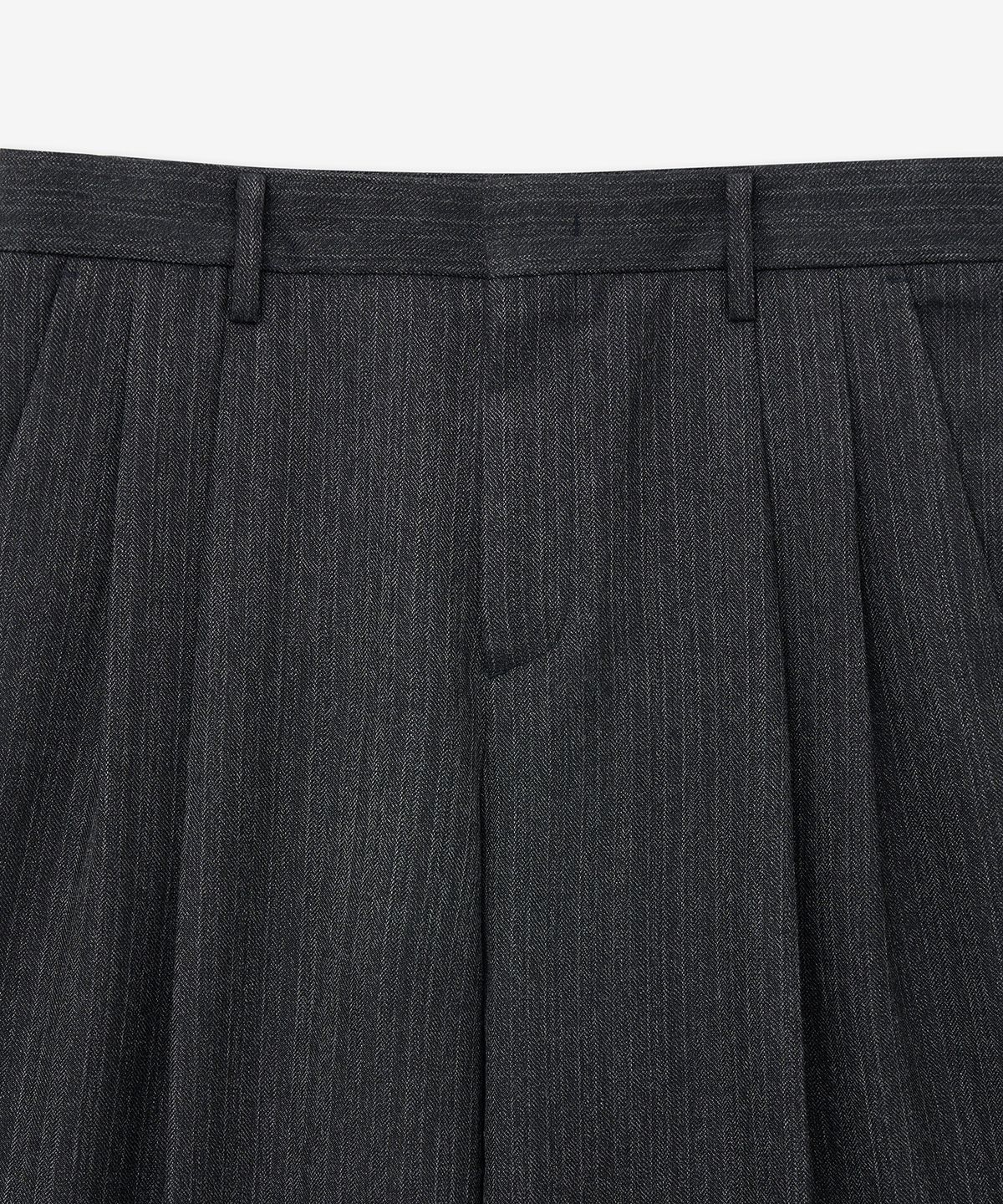 티엔지티(TNGT) Virgin Wool Herringbone Wide Pants (Grey) TNPA5F102G2