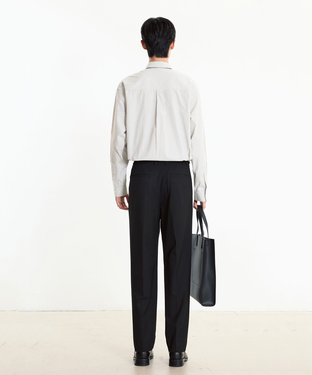 티엔지티(TNGT) Office Stripe Shirt (Dusty Blue) TNSH5F105B2