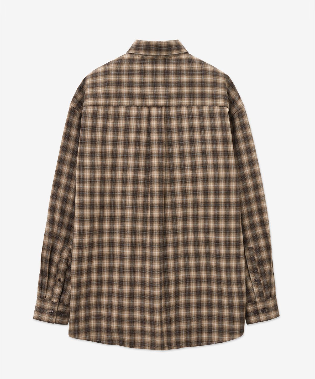 티엔지티(TNGT) Oversize Check Shirt (Brown) TNSH5F104W2
