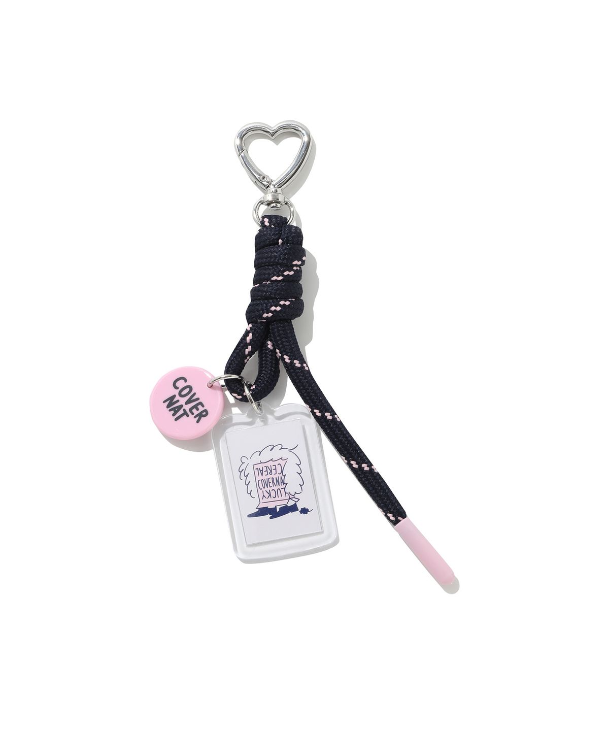 커버낫(COVERNAT) [커버낫X하이다나]펫 포토 키링 Pink