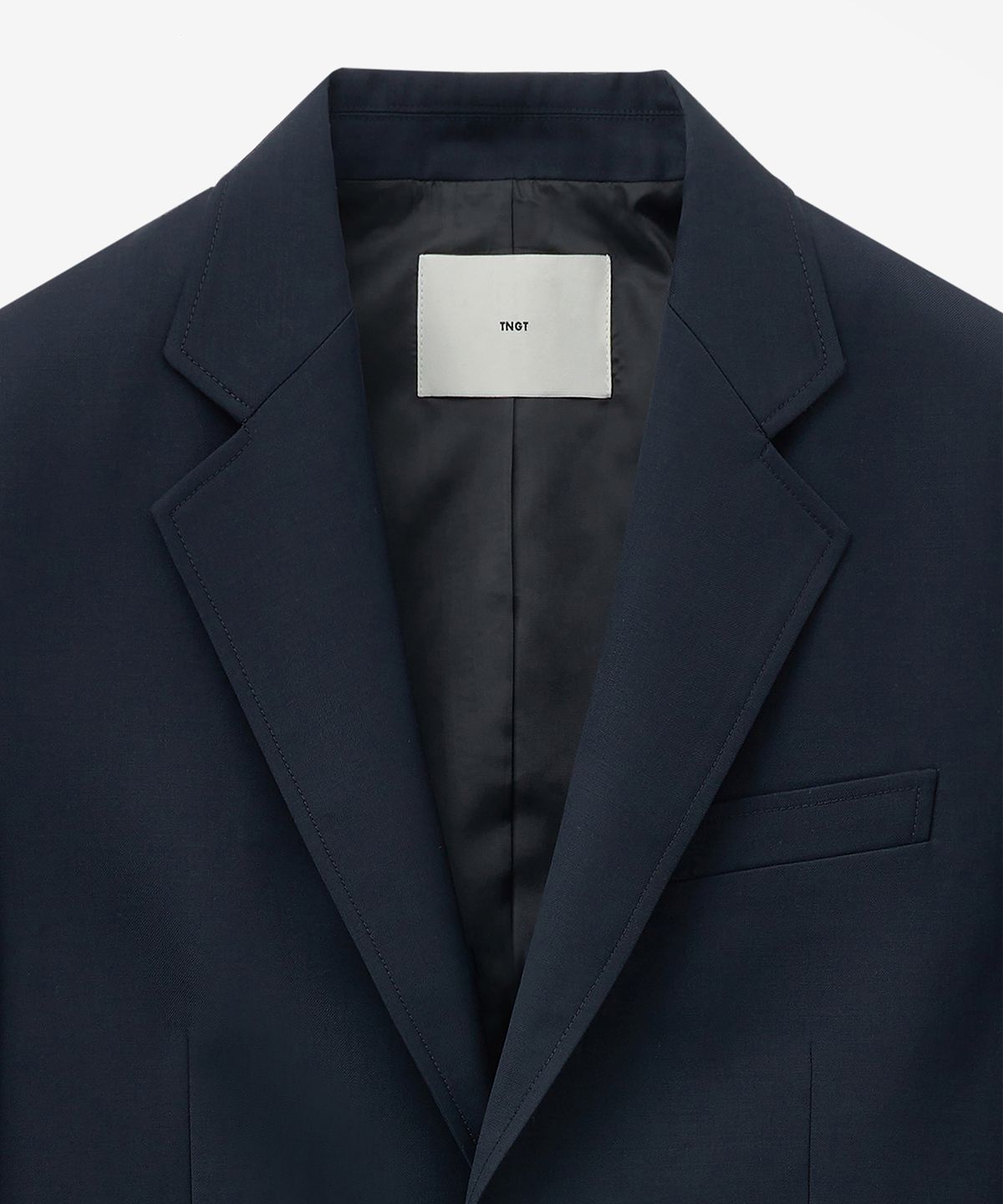 티엔지티(TNGT) FrayBoy Wool Blended Gold Button Blazer (Navy) TNJA5F107N2