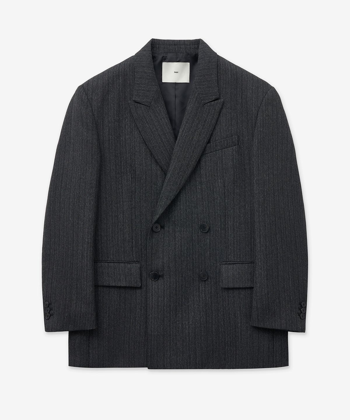티엔지티(TNGT) Virgin Wool Herringbone Double Jacket (Grey) TNJA5F101G2