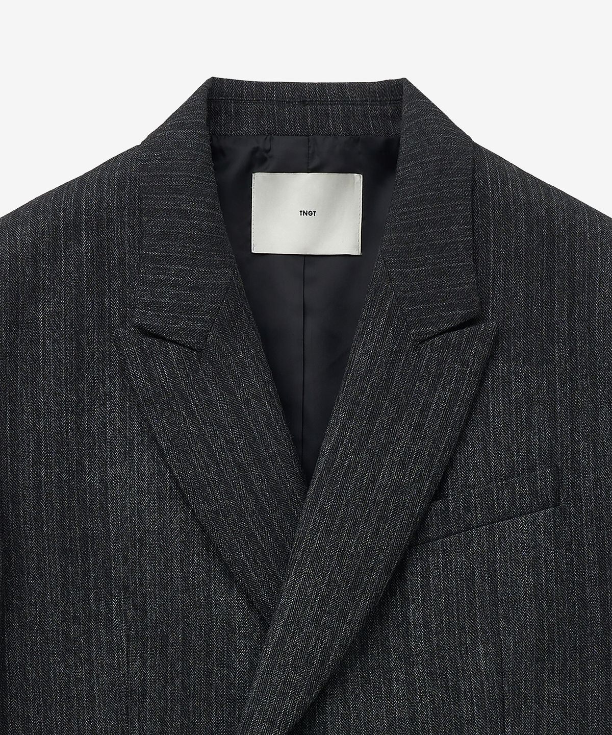 티엔지티(TNGT) Virgin Wool Herringbone Double Jacket (Grey) TNJA5F101G2