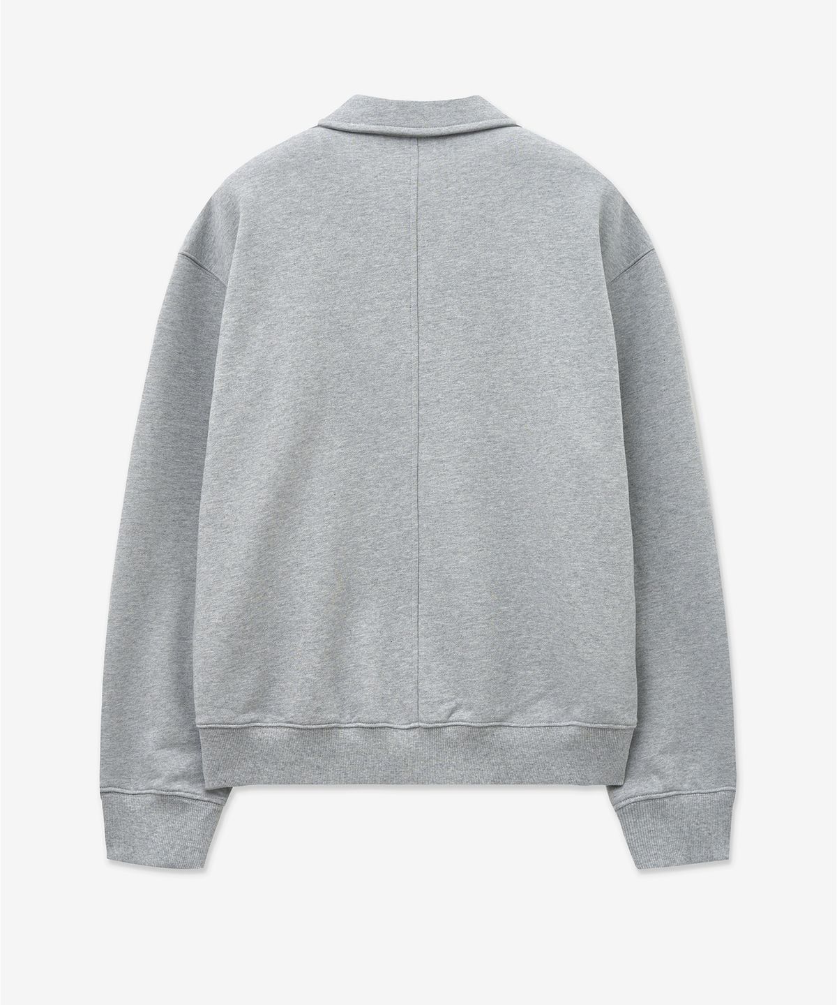 티엔지티(TNGT) Embroidery Logo Polo Sweatshirt (Grey) TNTS5F103G2
