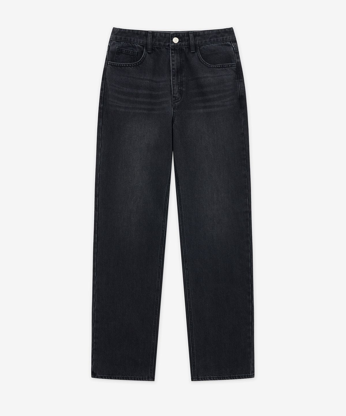티엔지티(TNGT) Straight Fit Denim Pants (Washed Black) TNPA5F108BK