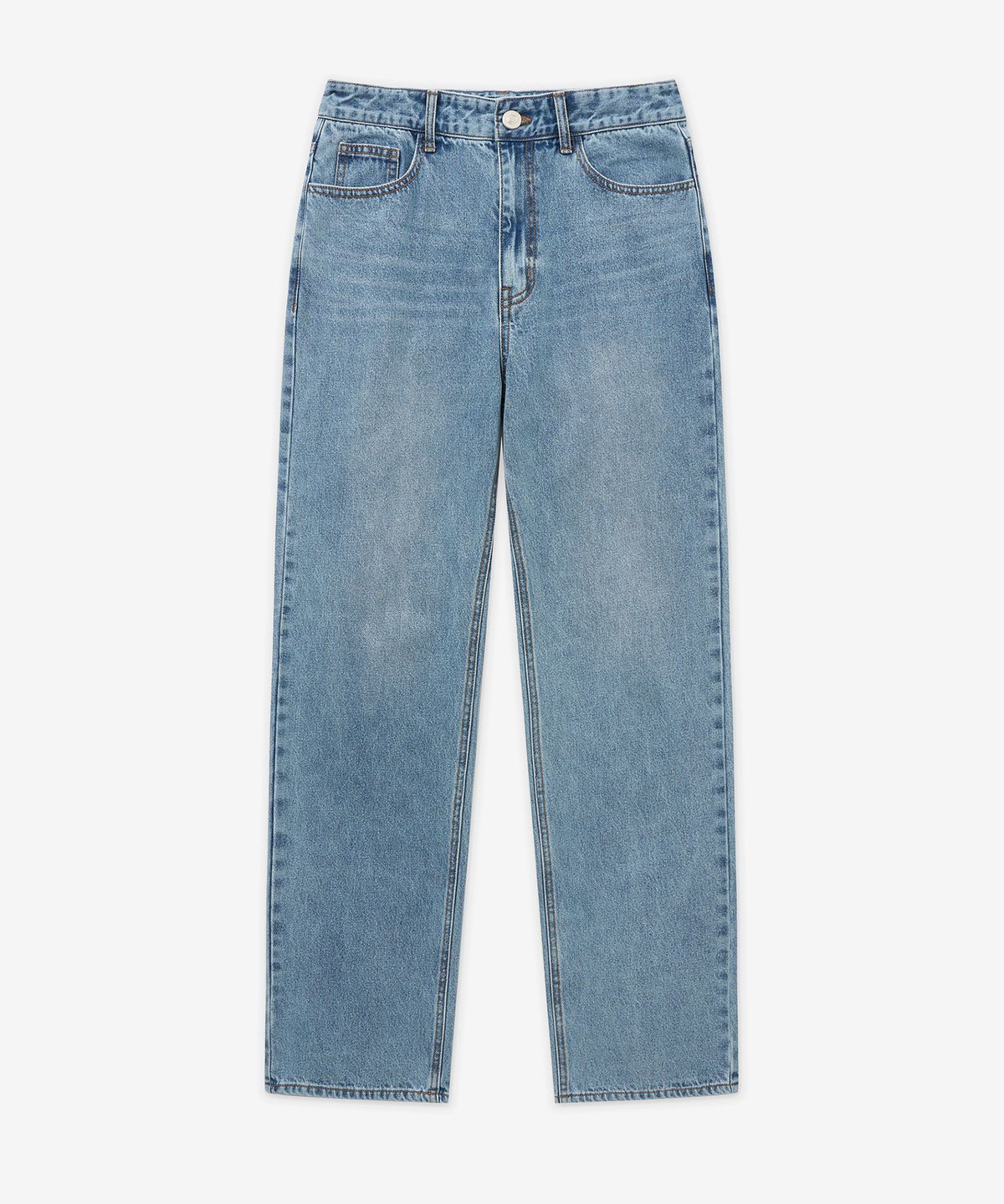티엔지티(TNGT) Straight Fit Denim Pants (Washed Blue) TNPA5F108B2