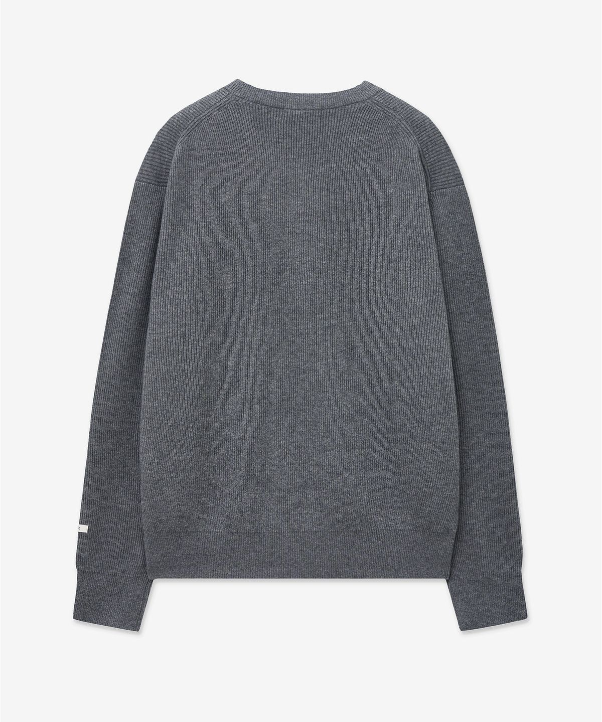 티엔지티(TNGT) Oversize Rib Henley Neck Knit (Grey) TNSW5F109G2