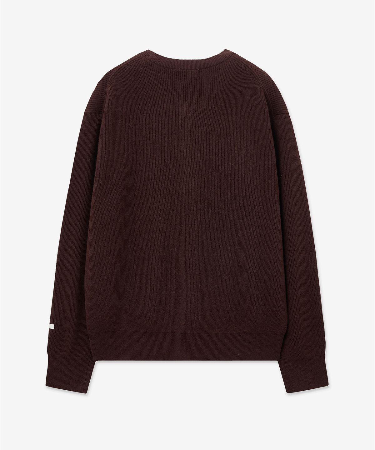 티엔지티(TNGT) Oversize Rib Henley Neck Knit (Burgundy) TNSW5F109D2