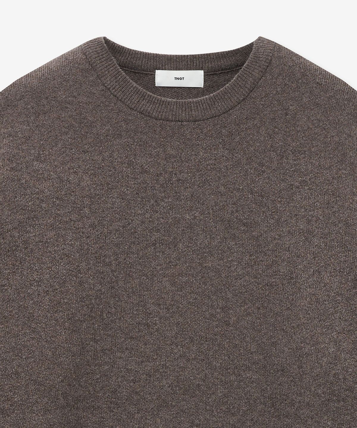 티엔지티(TNGT) Wool Blended Round Neck Sweater (Brown) TNSW5F105W2